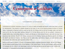 Tablet Screenshot of centerpointatlockhart.com